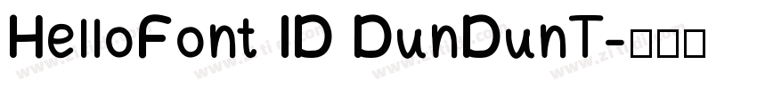 HelloFont ID DunDunT字体转换